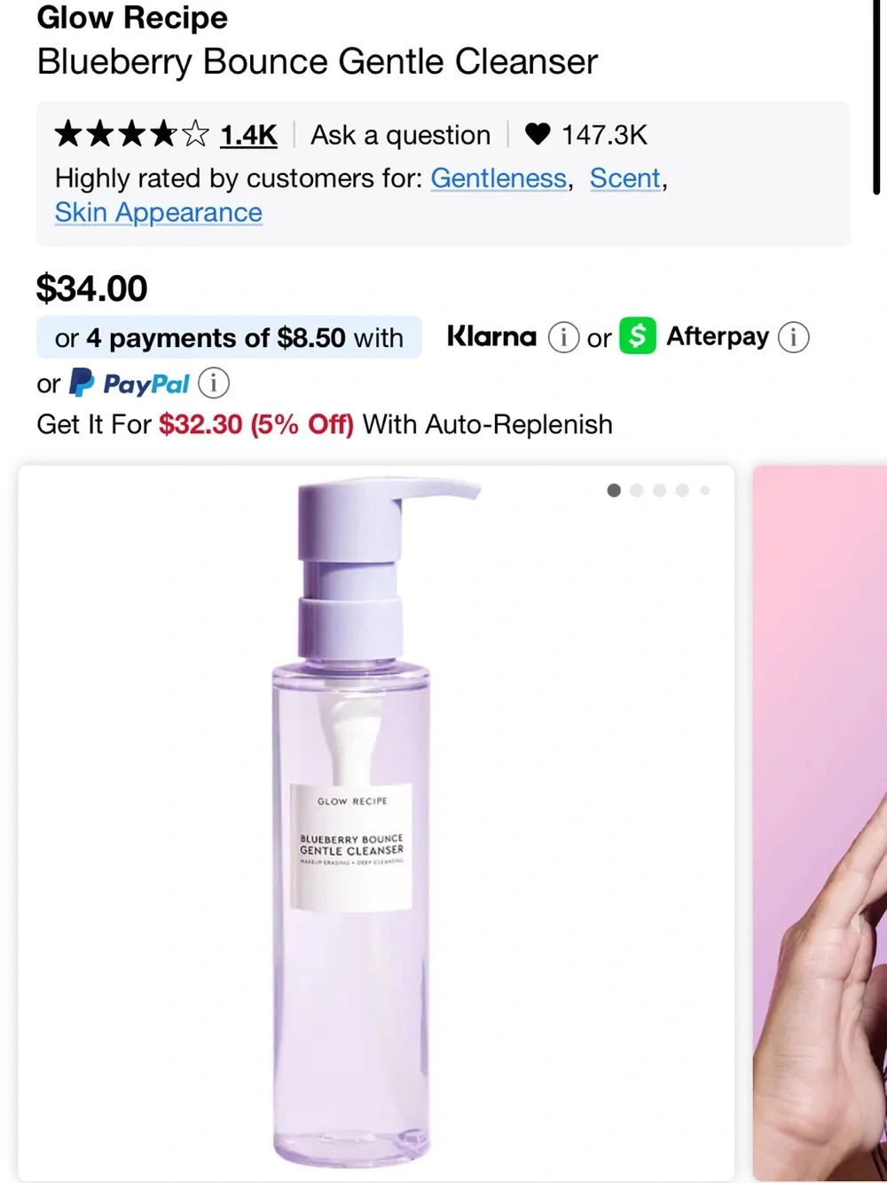 Glow Recipe Blueberry Bounce Gentle Cleanser